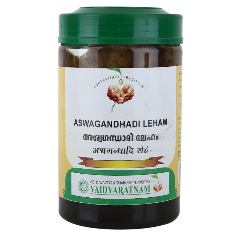 Ашвагандхади лехам (Ашвагандади лехьям), 500 гр, Вадьяратнам / Ashwagandhadi Lehyam, 500 gm,  Vaidyaratnam