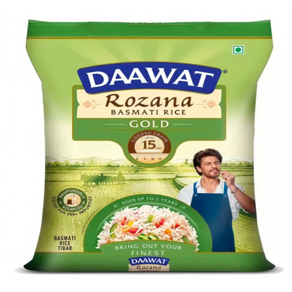 Рис Басмати Розана Голд, 1 кг, Даават / Basmati Rice Rozana Gold, 1 kg, Daawat
